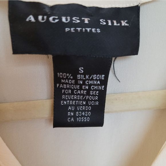 August silk silk blouse - Picture 3 of 11